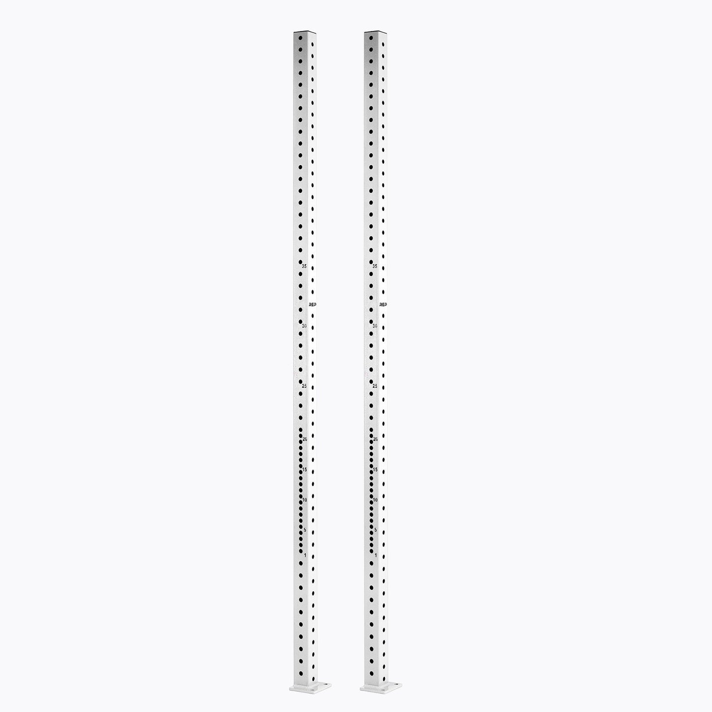 108-inch steel rig uprights with laser-cut numbering and modular attachment holes from Rep Fitness UK | Shop Best Premium Gym Equipment for Home & Commercial Use Online