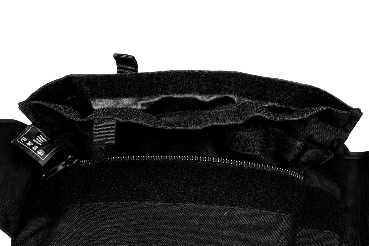 Close-up of hook and loop closure