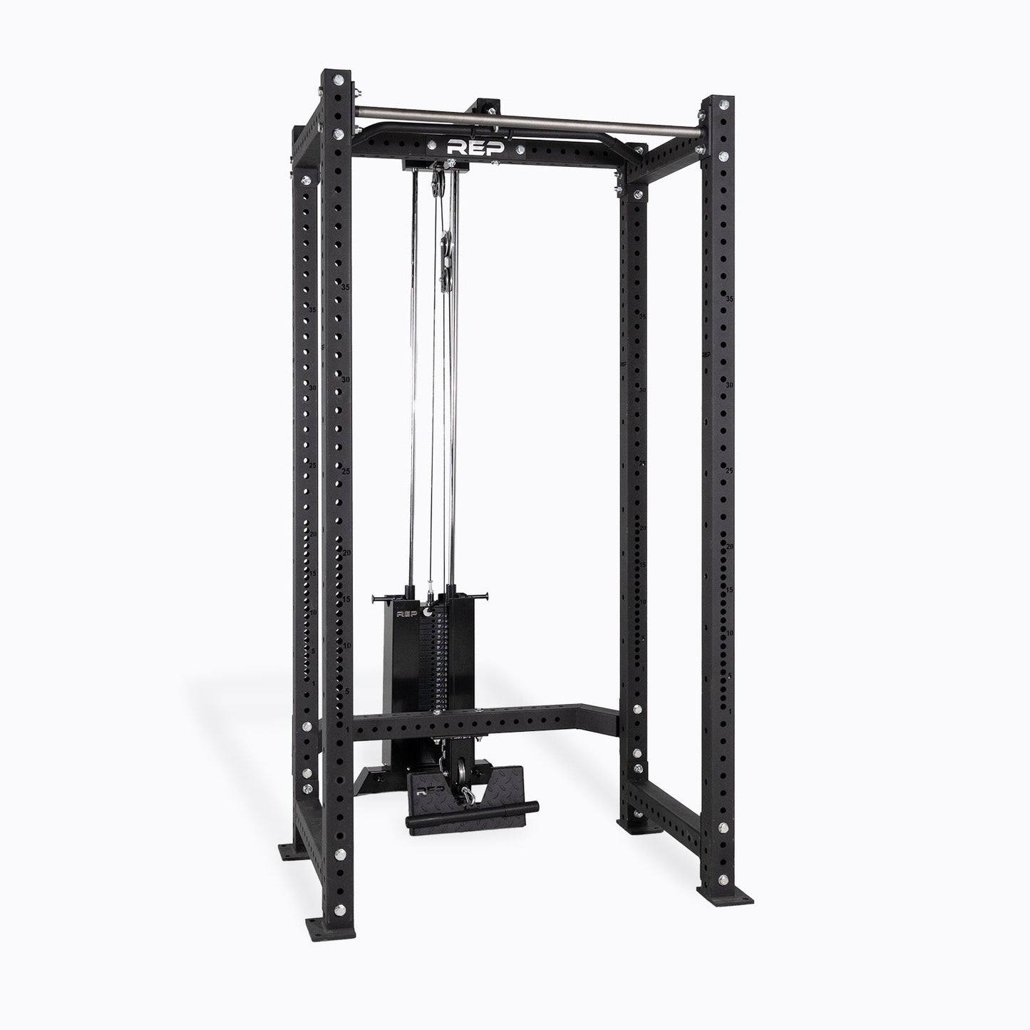 REP Fitness PR-4000 Power Rack with Lat Pulldown Cable Attachment
