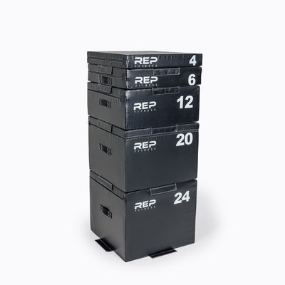 REP stackable soft foam plyo box with ultra-dense foam and vinyl cover from Rep Fitness UK | Shop Best Premium Gym Equipment for Home & Commercial Use Online