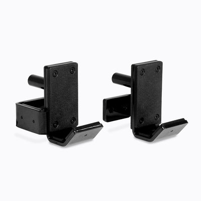 Standard J-Cups 2.0 – heavy-duty barbell holders for PR-5000 power rack; 3x3” 11-gauge steel with metallic black powder coat, soft plastic lining, recessed hardware, and 1,000 lb capacity for safe, scratch-free, and stable lifting from Rep Fitness UK | Shop Premium Gym Equipment for Home & Commercial Use, Best Online Gym Equipment UK