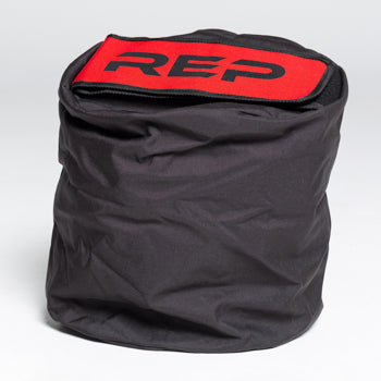 Stone Sandbags for Strongman training with Rep logo, heavy-duty, triple-stitched sandbags with reinforced seams and zipper for strength exercises like stone carries, cleans, presses, and squats. Available in 50lb, 75lb, 100lb, 150lb, 200lb and 250lb adjustable sizes from Rep Fitness UK | Shop Premium Gym Equipment for Home & Commercial Use, Best Online Gym Equipment UK