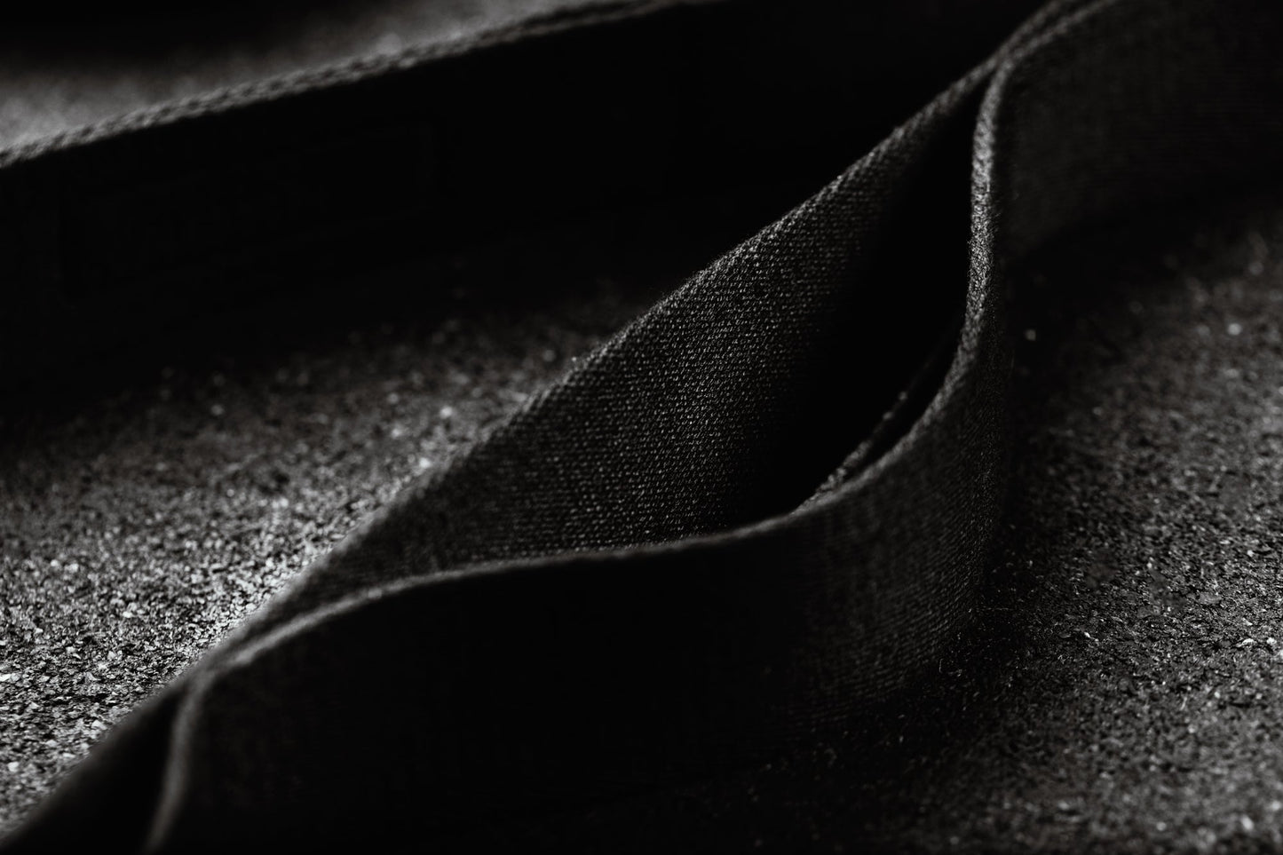 Close-up of black fabric texture on Stretching Strap from Rep Fitness UK | Shop Best Premium Gym Equipment for Home & Commercial Use Online