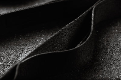 Close-up of black fabric texture on Stretching Strap from Rep Fitness UK | Shop Best Premium Gym Equipment for Home & Commercial Use Online