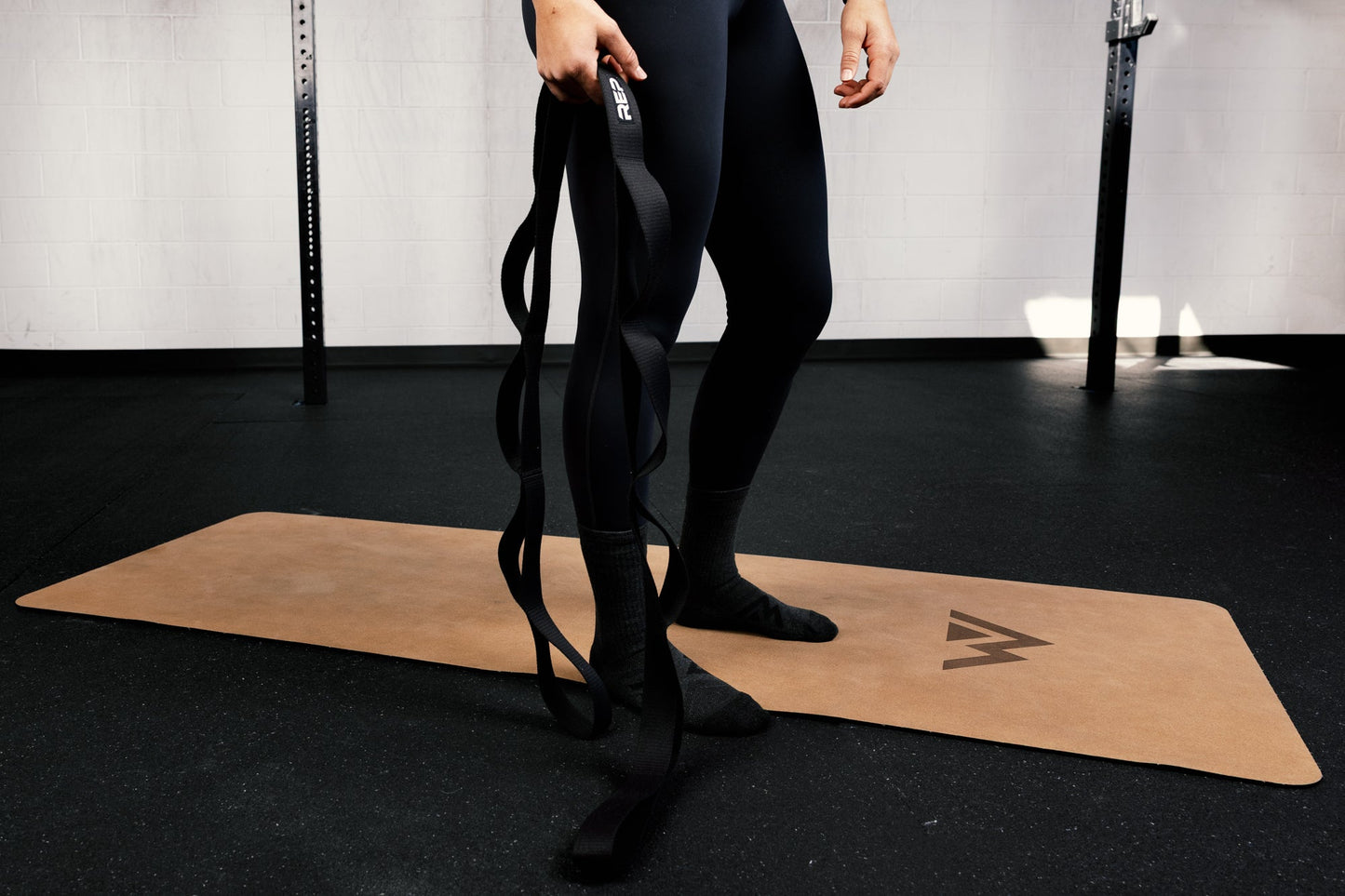 Stretch Strap with multiple loops for controlled flexibility and mobility exercises from Rep Fitness UK | Shop Best Premium Gym Equipment for Home & Commercial Use Online