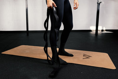 Stretch Strap with multiple loops for controlled flexibility and mobility exercises from Rep Fitness UK | Shop Best Premium Gym Equipment for Home & Commercial Use Online