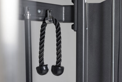 Tricep Rope Hanging on Storage from Rep Fitness UK | Shop Best Premium Gym Equipment for Home & Commercial Use Online