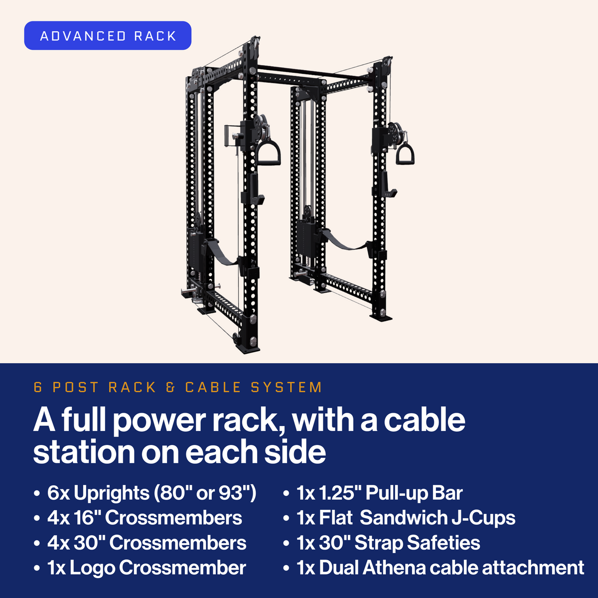 Advanced Rack - 6 Post with Dual Athena