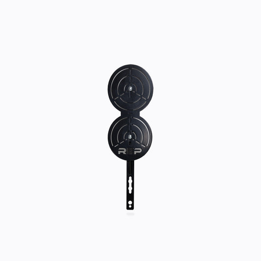 Black dual-pulley cable attachment with adjustable strap - Rep Fitness UK