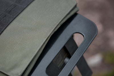 close-up of Strata Weight Vest Plate top handle, durable steel construction, ergonomic rib contour, tapered edges, top/bottom handles, compatible with REP Strata™ vest for functional fitness and HIIT from Rep Fitness UK | Shop Premium Gym Equipment for Home & Commercial Use, Best Online Gym Equipment UK