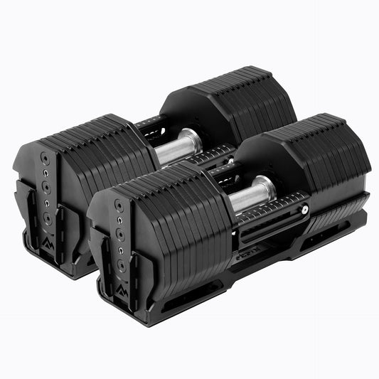 Rep Fitness UK adjustable dumbbell set, pair, black