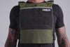 video showing how secure the Strata Weight Vest is during dynamic movements in Olive, adjustable fit, padded ergonomic design, durable 750D Cordura®, secure plate compartments, and versatile use for strength, HIIT, and functional fitness from Rep Fitness UK | Shop Premium Gym Equipment for Home & Commercial Use, Best Online Gym Equipment UK