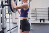 Video: Athlete squatting in the Black REP Artemis Short in a PR-5000 rack